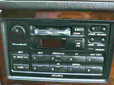 1991 acura legend radio code