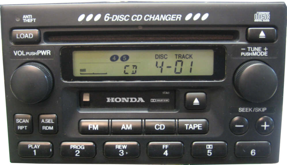 2001 Honda civic cd player error #4